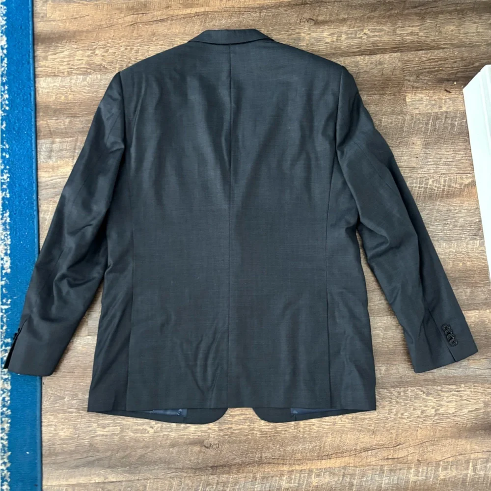 John Varvatos 2 piece suit navy sharkskin - Picture 6 of 9